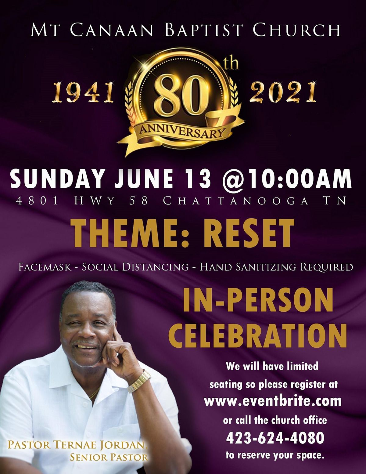 Mt. Canaan Baptist Church 80th Anniversary and Re-Opening