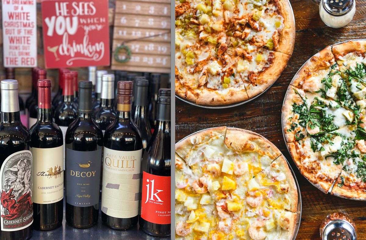 WINE 50% OFF AND $12 PIZZA WEDNESDAYS