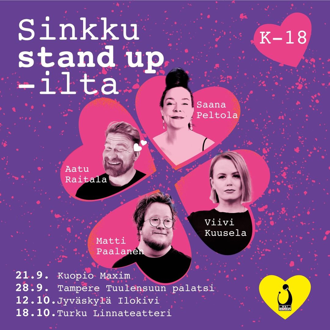 Sinkku stand up -ilta