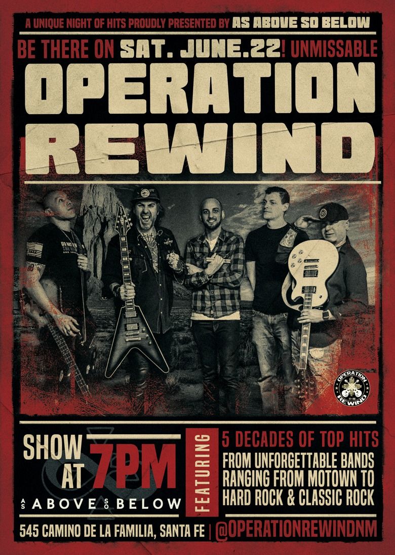 Operation Rewind Live @ As Above So Below