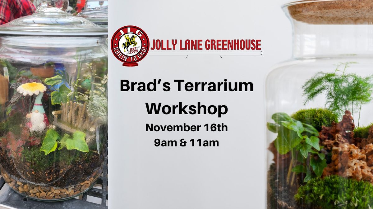 Brad's Terrarium Workshop at Jolly Lane