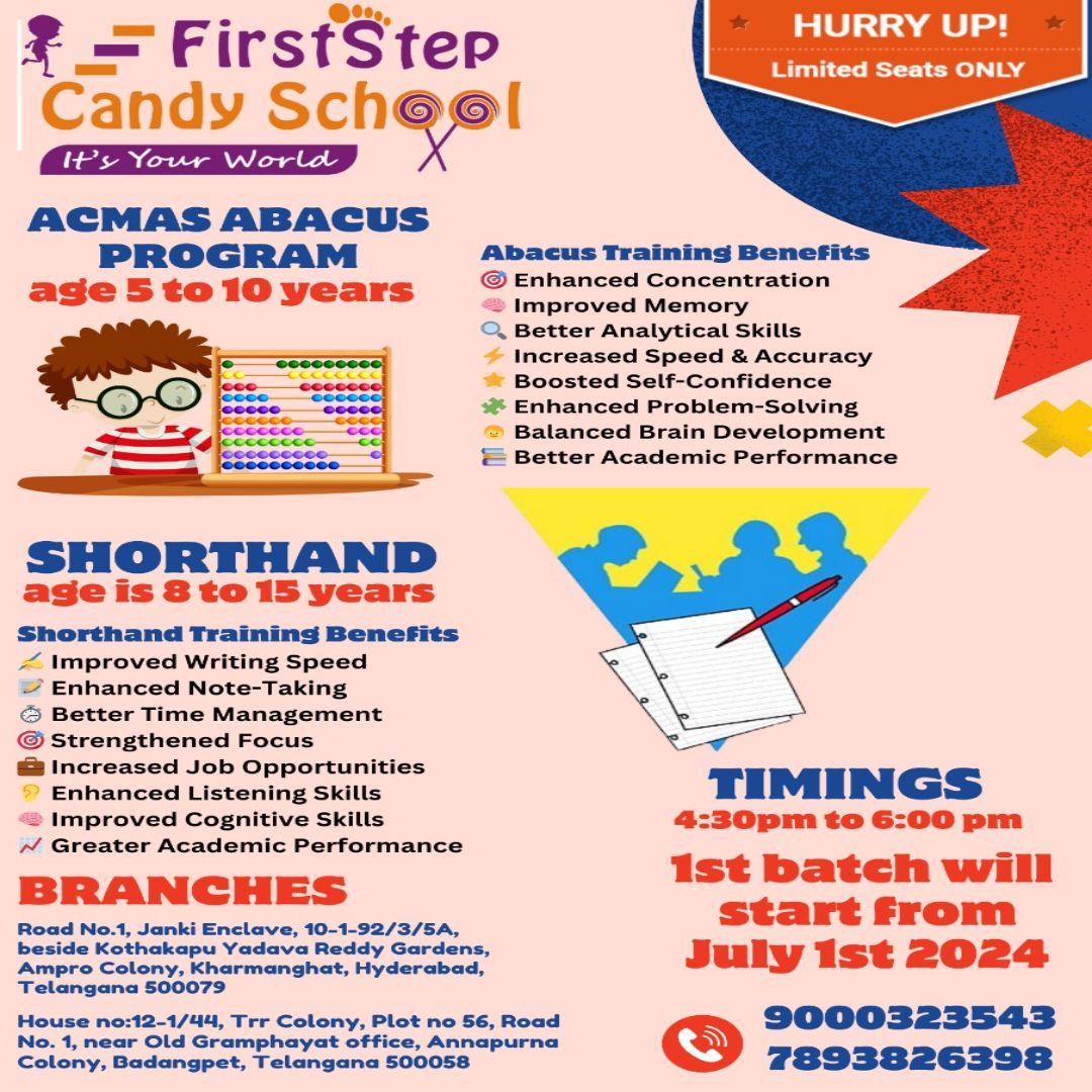 ACMAS Abacus Classes now in Kharmanghat \/ Firststep Candy School