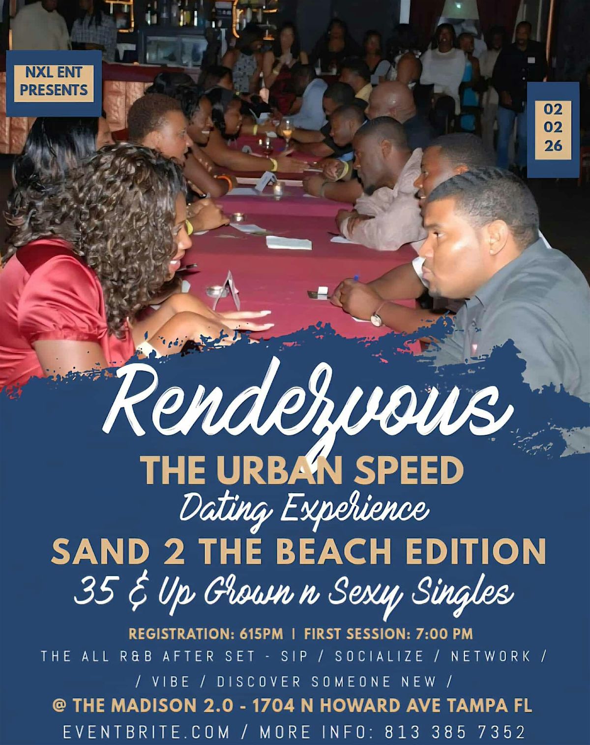 RENDEZVOUS: the 35+ urban SPEED DATING experience SAND 2 THE BEACH EDITION