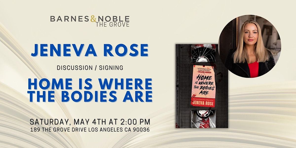 Jeneva Rose signs HOME IS WHERE THE BODIES ARE at B&N The Grove