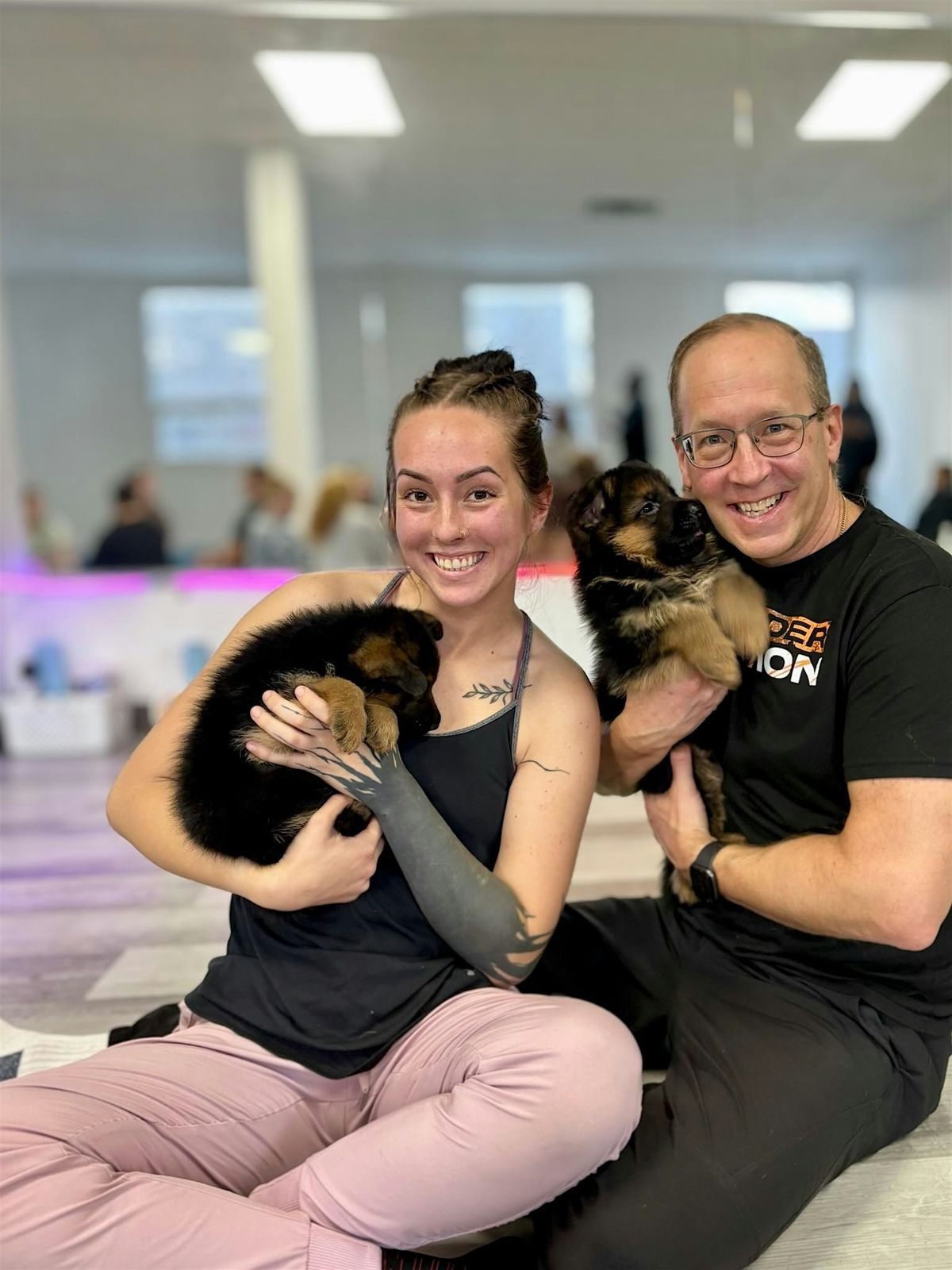 PuppyYoga: Yoga with Adorable Puppies! (German Shepherds)