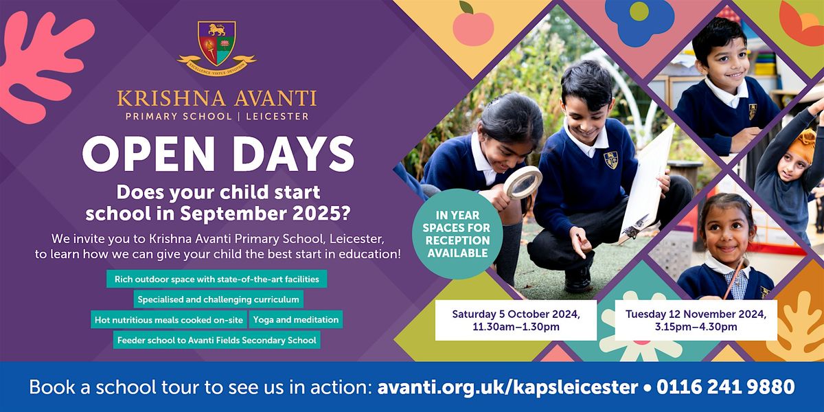 Krishna Avanti Primary School - Open Days