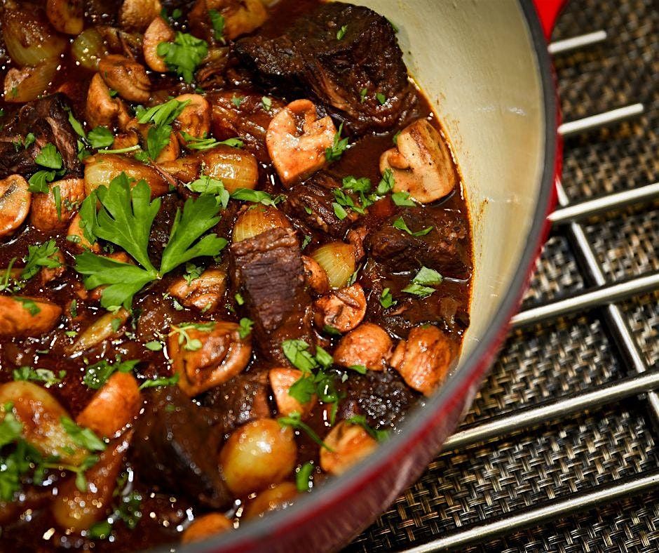 Date Night - French hands on cooking class :  Boeuf bourguignon