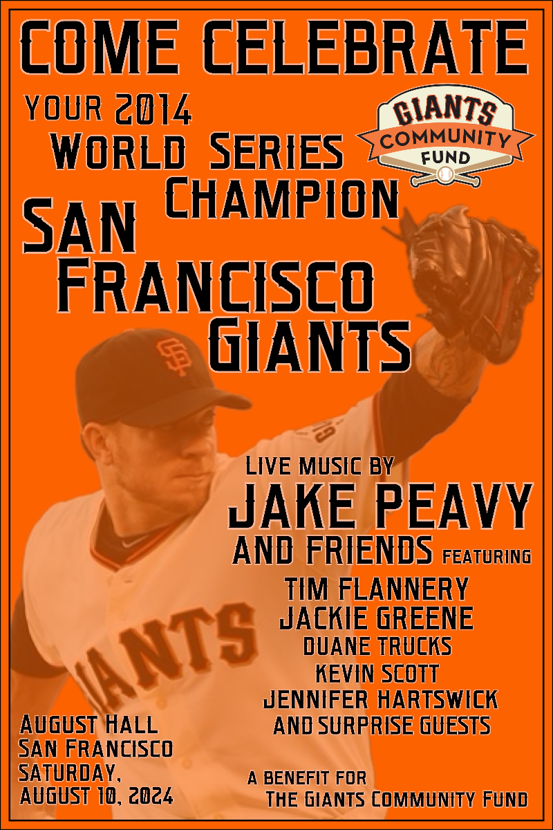 Jake Peavy and friends with Tim Flannery, Jackie Greene, Duane Trucks, K...