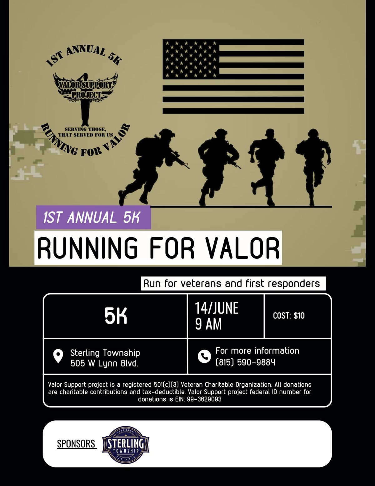 1st Annual 5k Running for Valor 