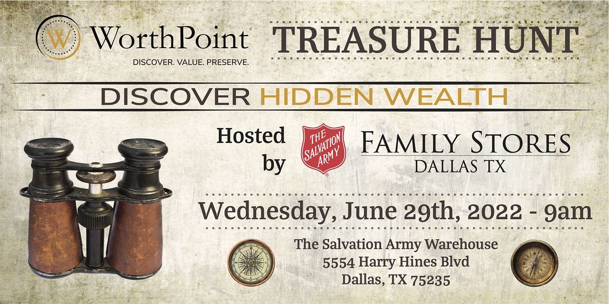WorthPoint + The Salvation Army - Dallas Workshop and Treasure Hunt
