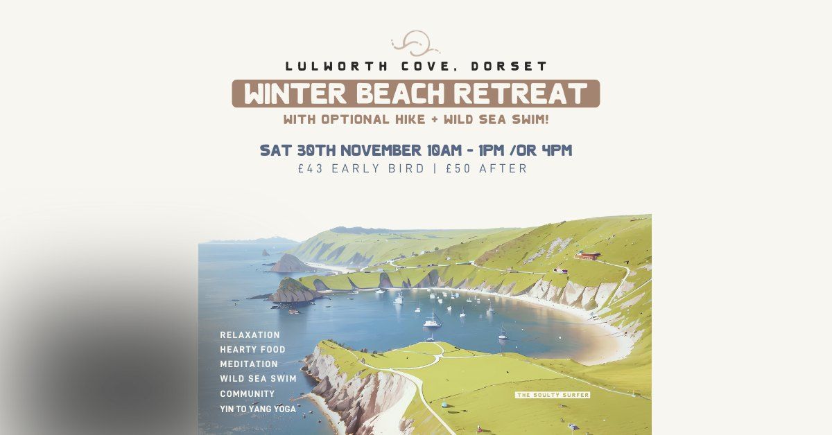 WINTER RETREAT LULWORTH COVE: YOGA, LUNCH, OPTIONAL HIKE + SEA SWIM