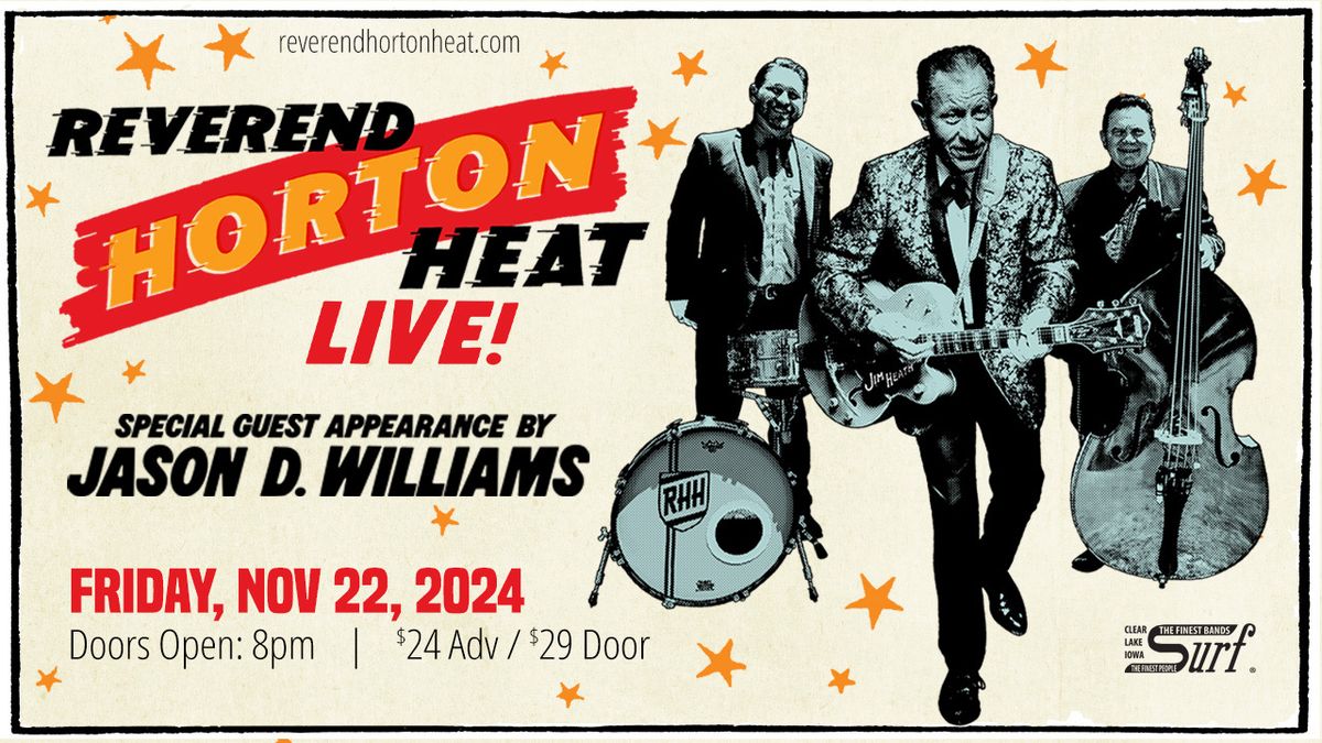 Reverend Horton Heat with Special Guest Jason D. Williams 