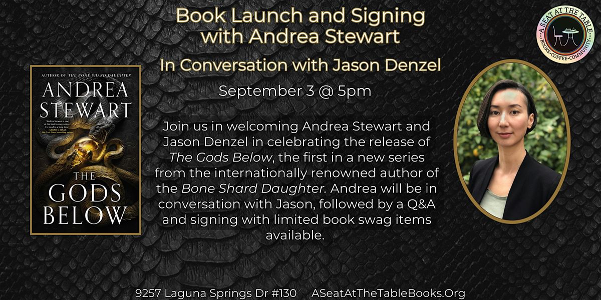 "The Gods Below" Book Launch and Signing with Andrea Stewart