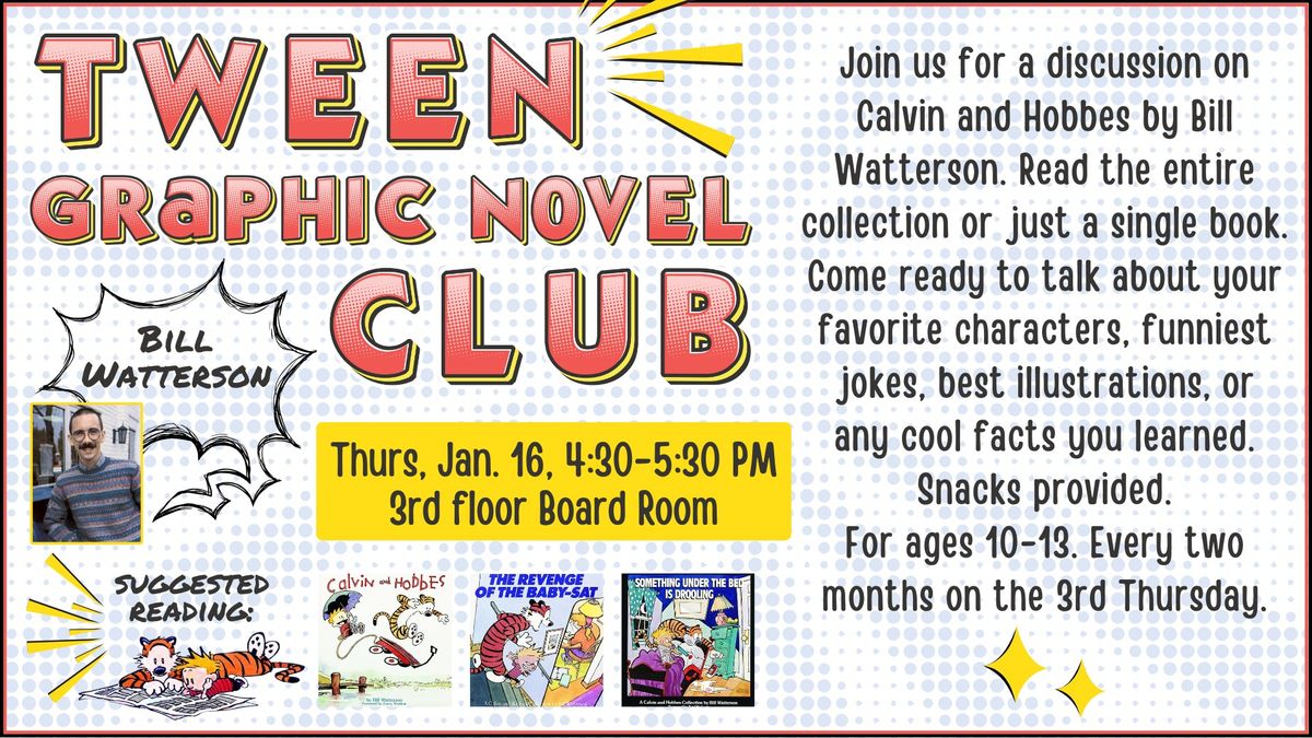 Tween Graphic Novel Club