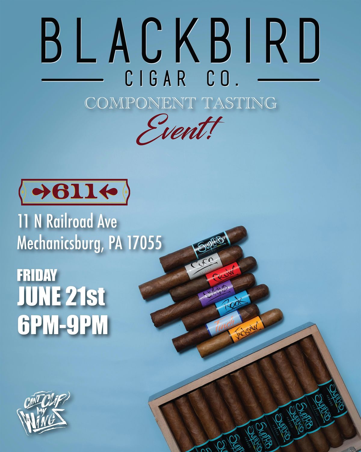 Blackbird Cigar Component Tasting Event