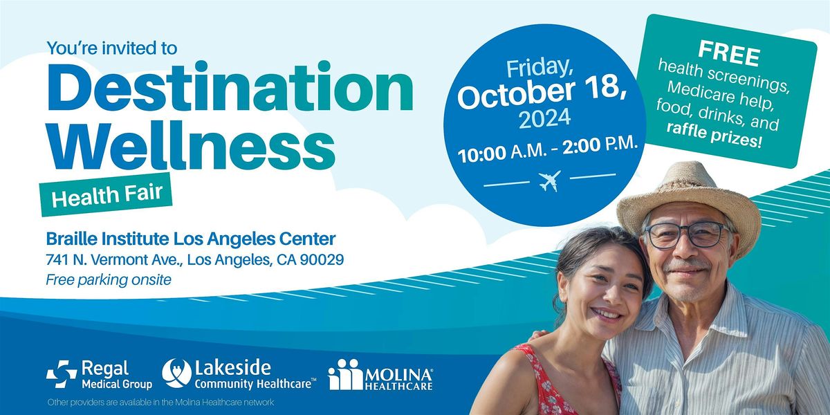 FREE Destination Wellness Health Fair