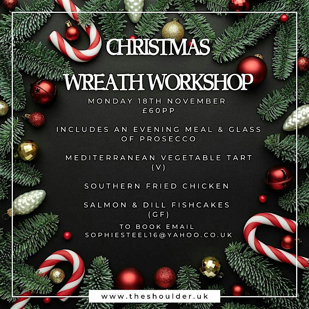 Christmas Wreath Making Workshop with Dinner and Prosecco