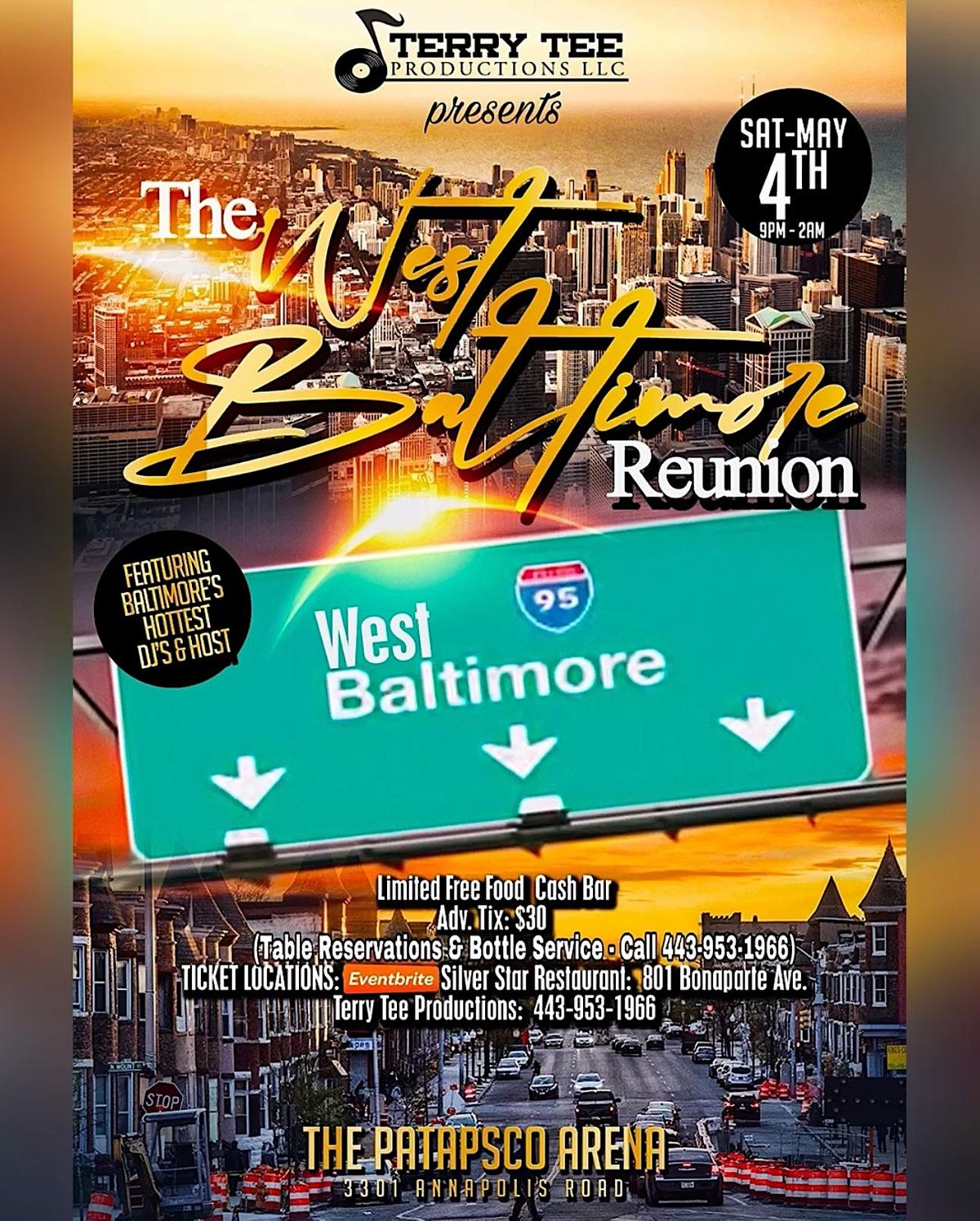 THE WEST BALTIMORE REUNION - MAY 4TH.