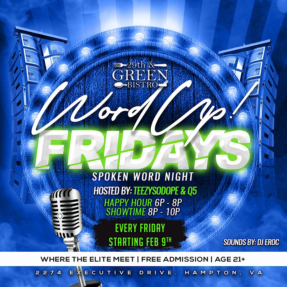 Word Up Firdays! Spoken Word Night