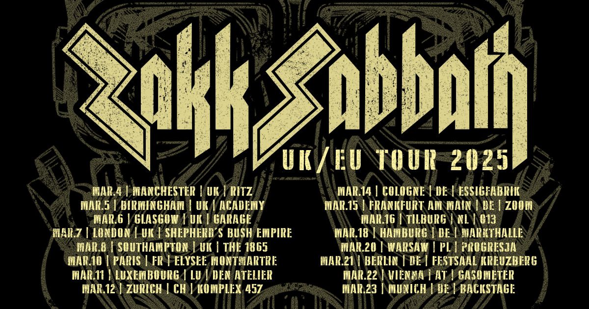 Zakk Sabbath | Glasgow