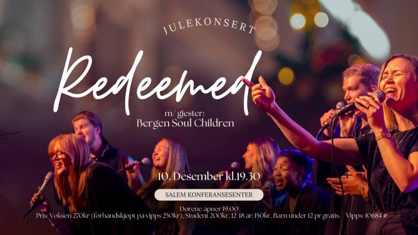 Julekonsert med Redeemed