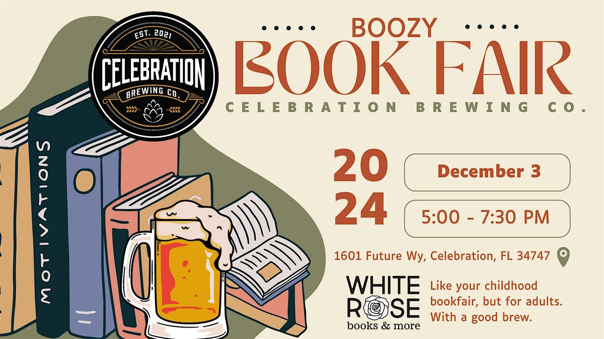 Boozy Bookfair with Celebration Brewing