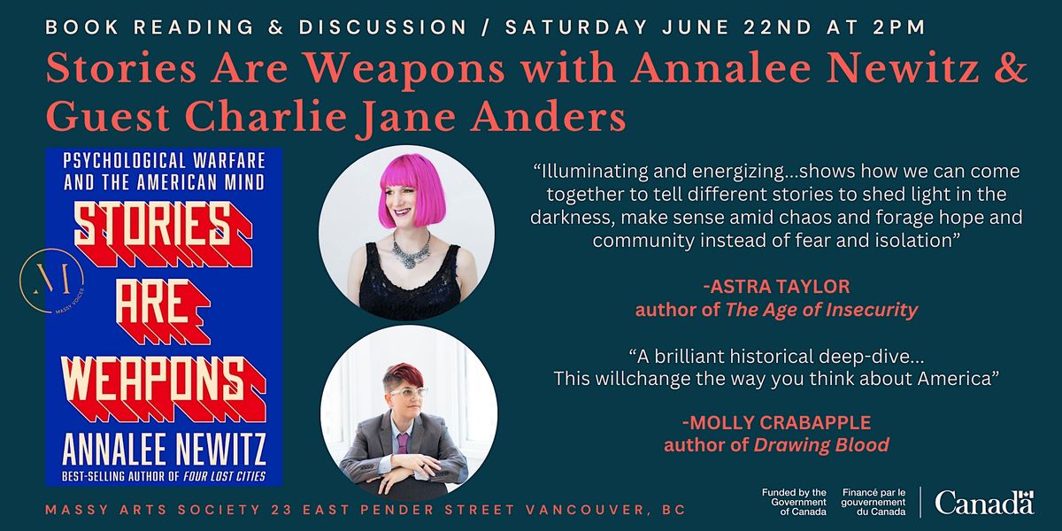 Stories Are Weapons with Annalee Newitz & Charlie Jane Anders