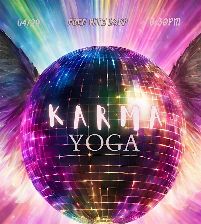 RSVP through SweatPals: KARMA YOGA WITH LIVE DJ