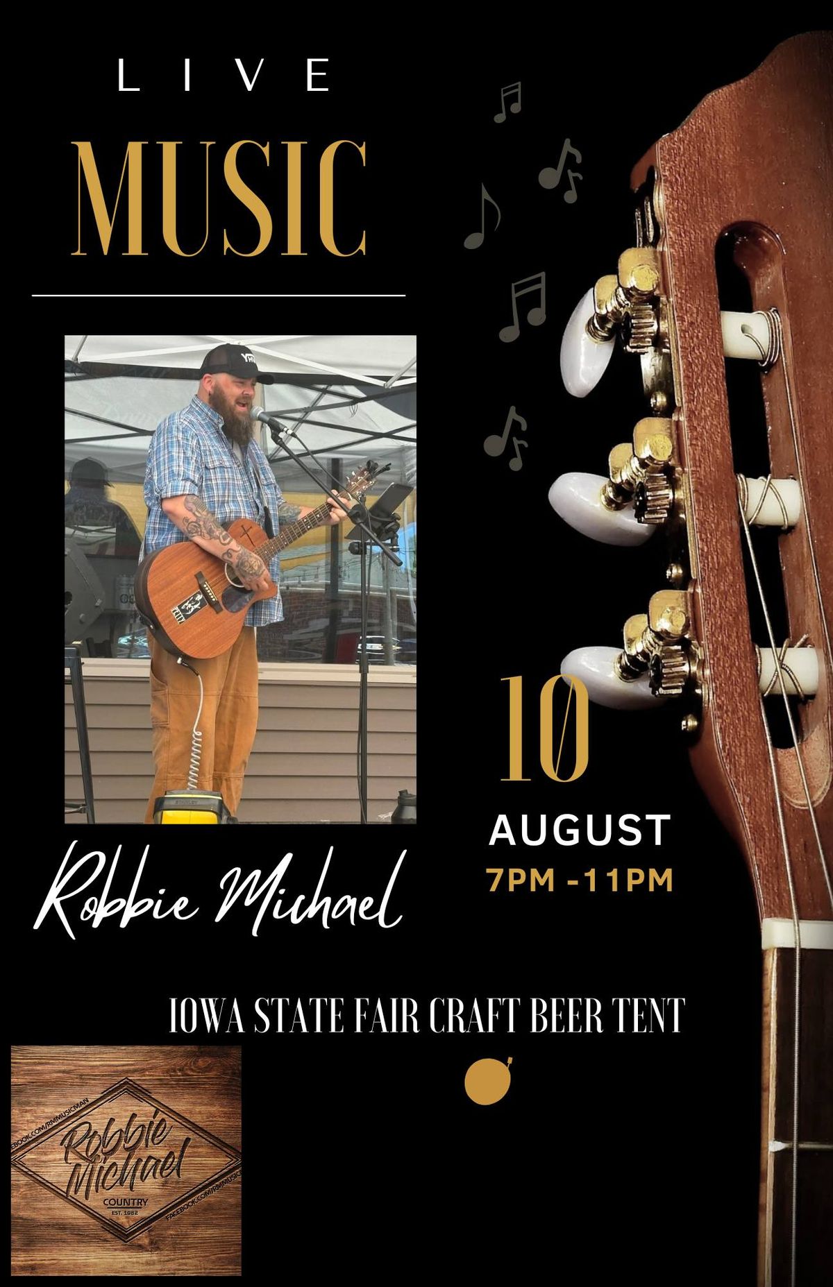 Robbie Mchael live at the Iowa State Fair