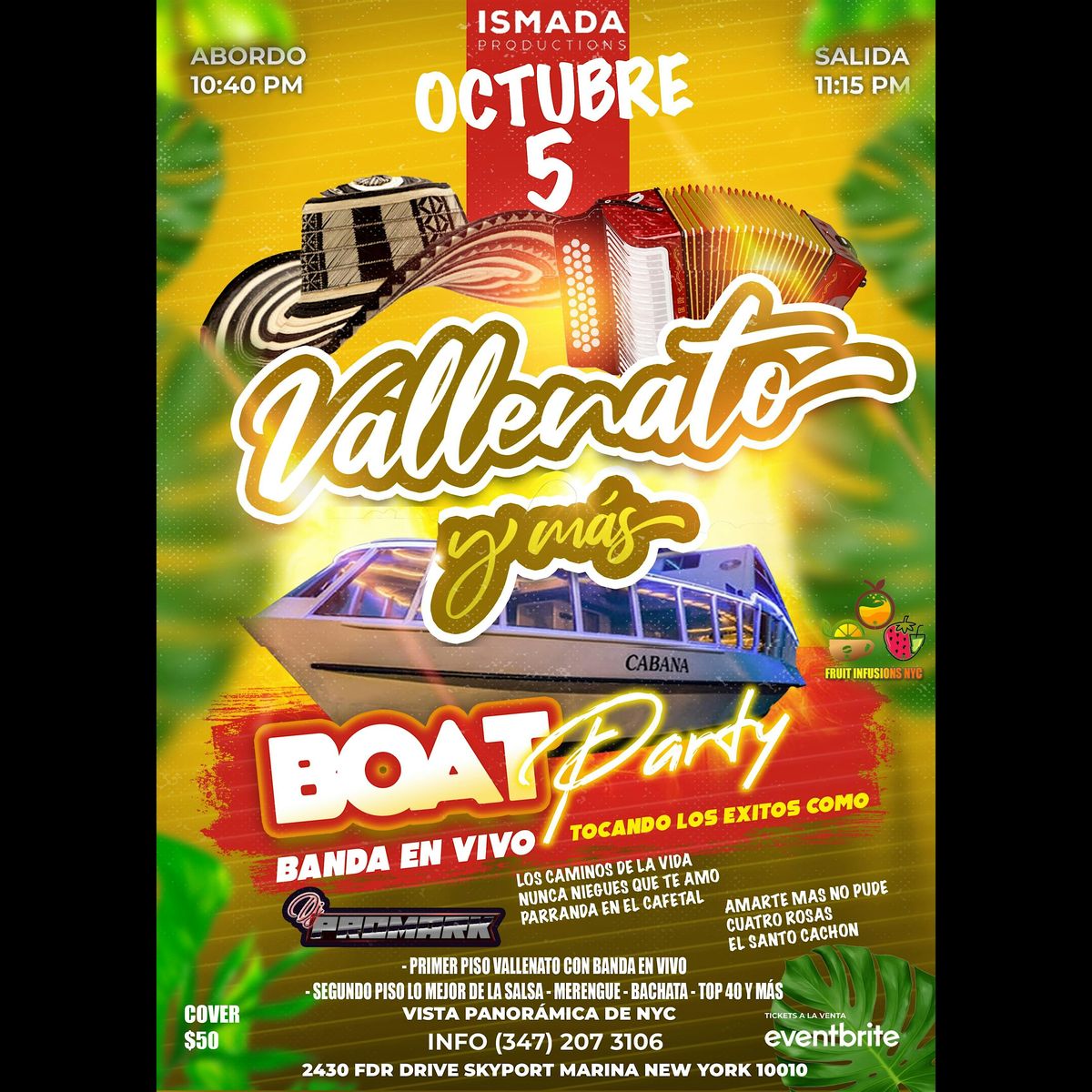 Vallenato Boat party y mas