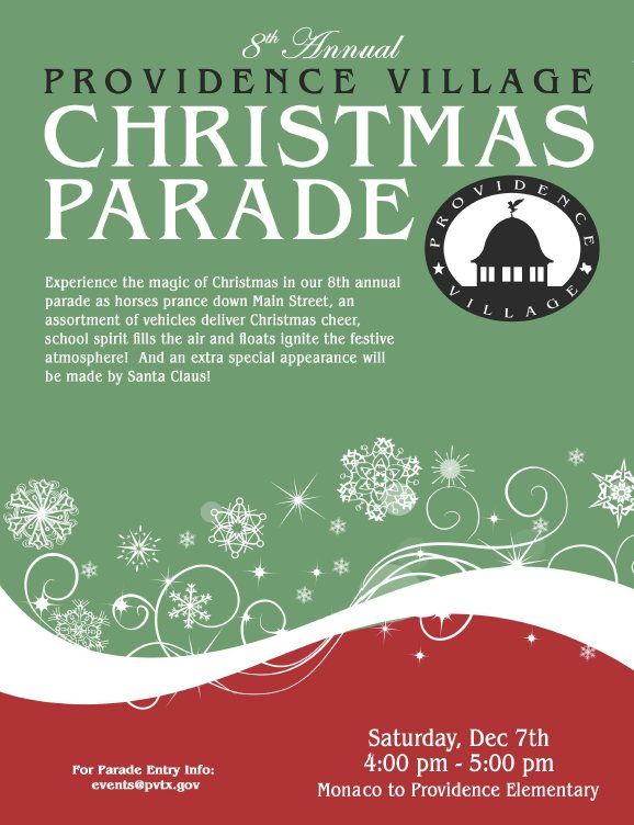 8th Annual Providence Village Christmas Parade