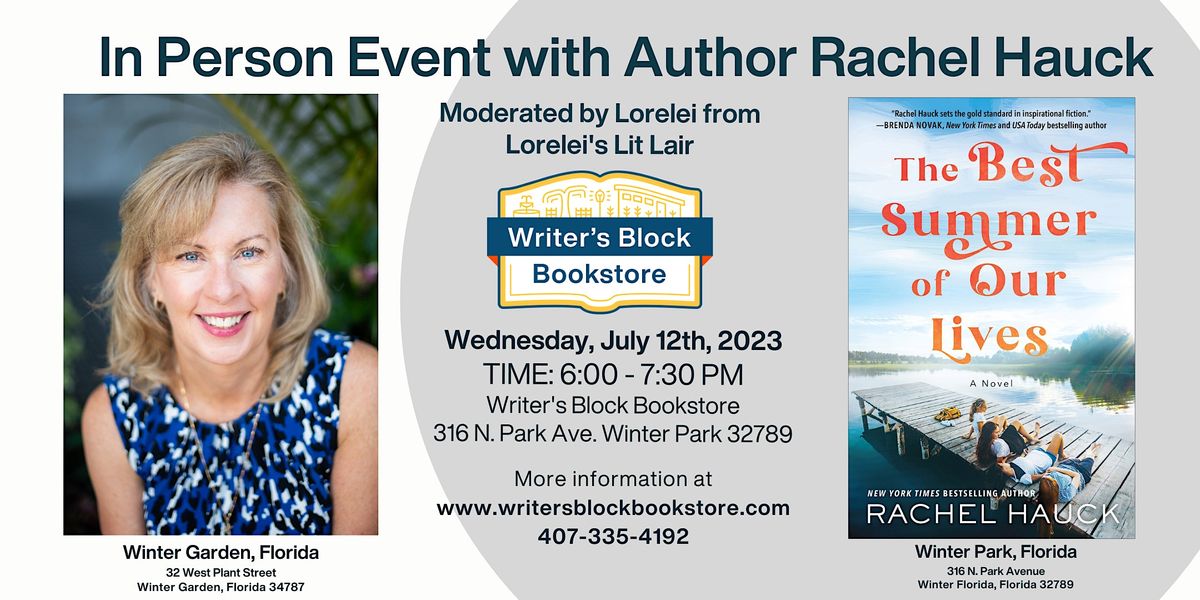 In-Person Book Signing with Rachel Hauck