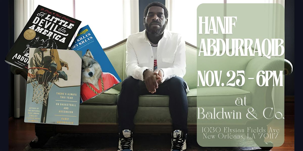 An evening with Hanif Abdurraqib!