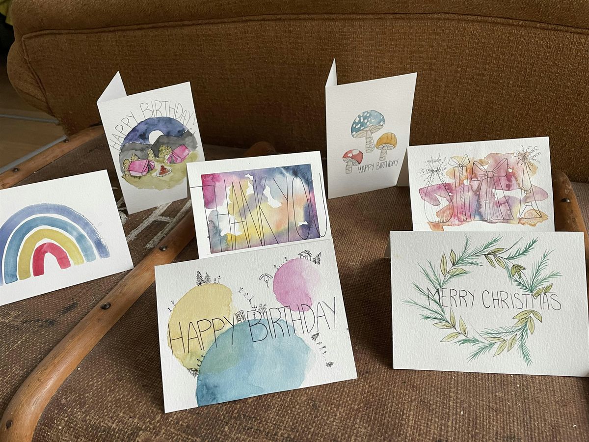 Watercolour Card Making Workshop - THURSDAYS AT ECOLOGYST