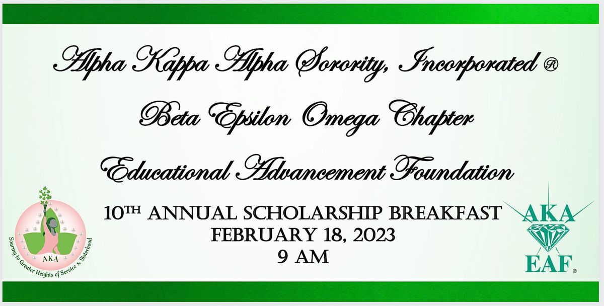 Beta Epsilon Omega EAF Scholarship Breakfast