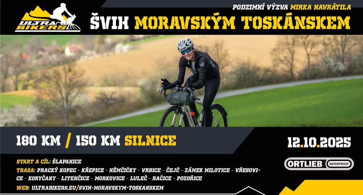 \u0160VIH MORAVSK\u00ddM TOSK\u00c1NSKEM - 180km V\u00fdzva Poh\u00e1ru UB pro silni\u010dn\u00ed kola