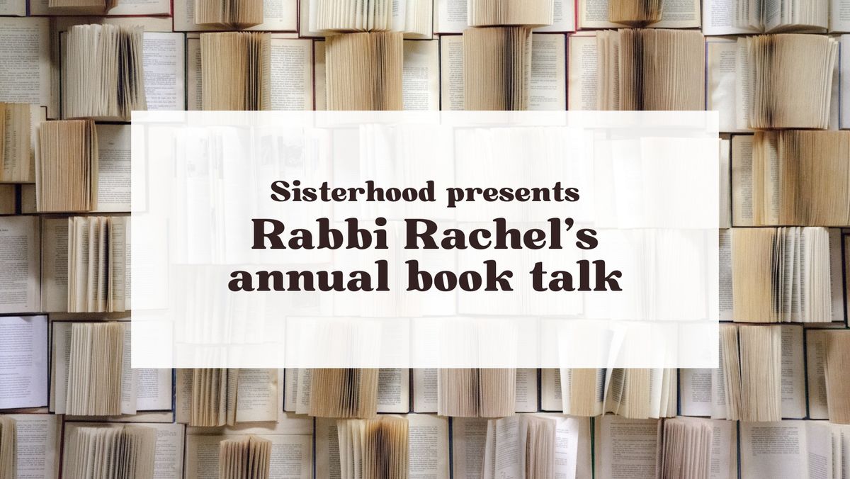 Temple Concord Sisterhood\u2019s Annual Book Talk