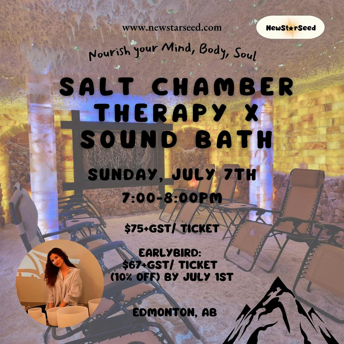 Salt Chamber Therapy x Sound Bath Evening - July 7 2024