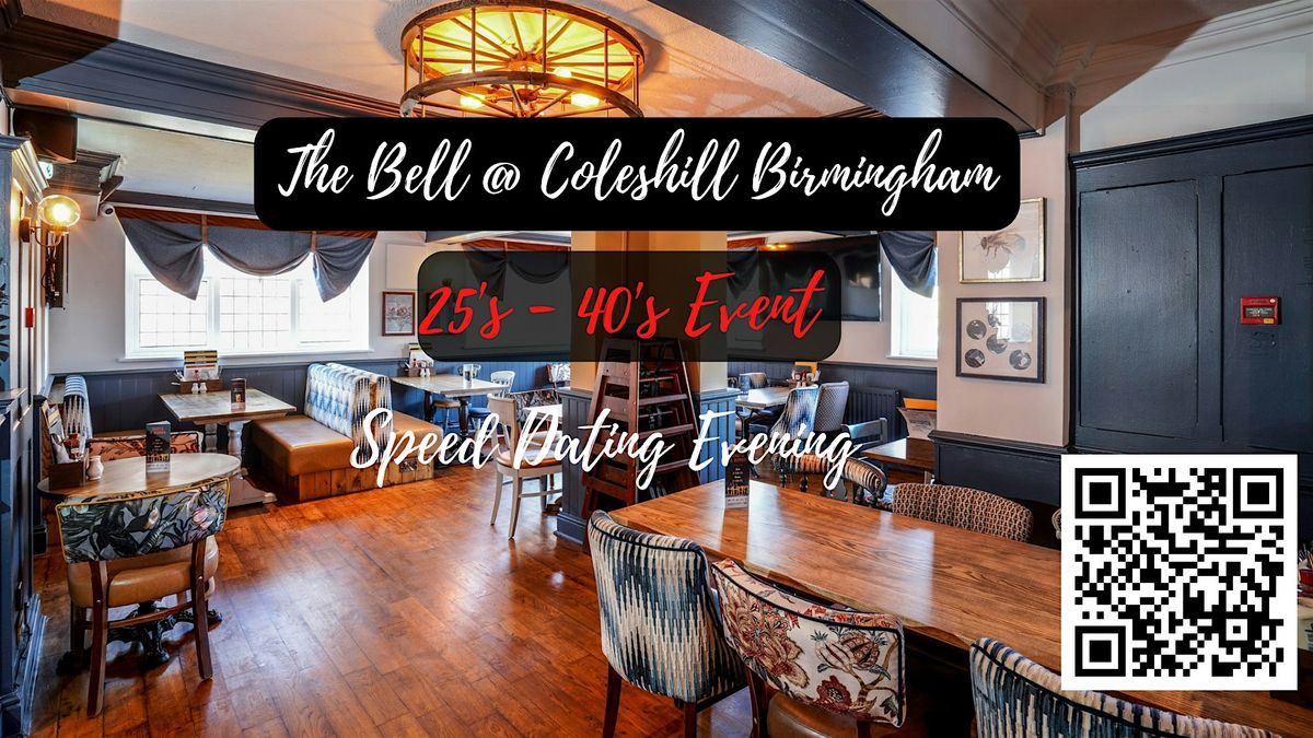 25-40's Speed Dating Evening in Coleshill