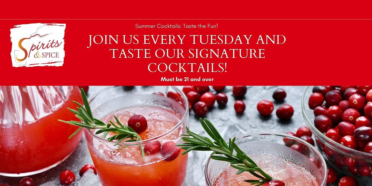 Tasty Tuesdays - Sample  Summer Fun Cocktail  recipes - Oakbrook