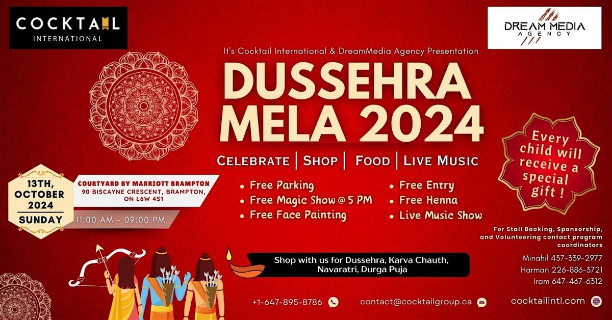 Dussehra Mela 2024- Courtyard by Marriott Brampton