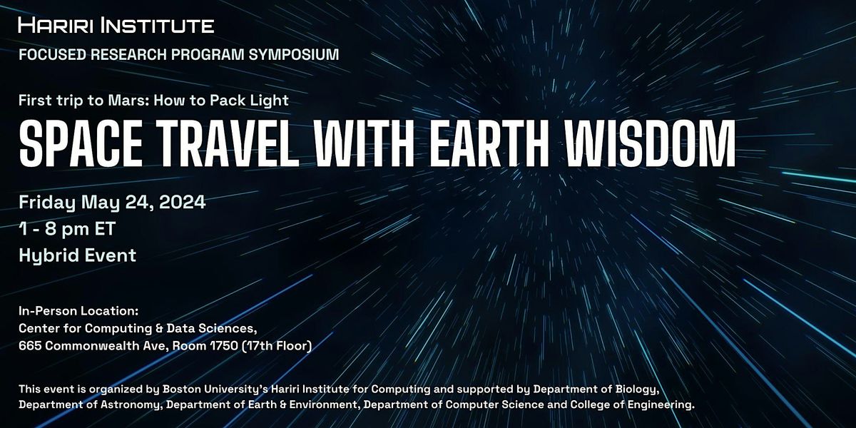Space Travel with Earth Wisdom (Hybrid Event)
