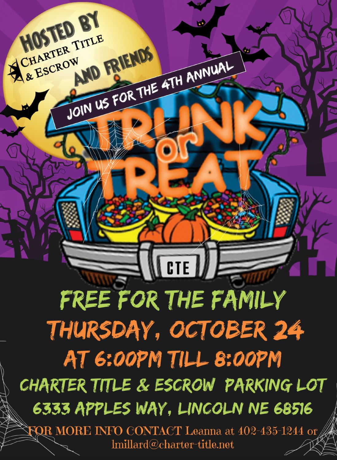 Trunk or Treat-- 4th Annual Charter Title and Escrow Trunk or Treat