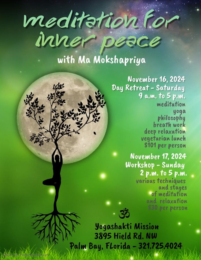 Meditation for Inner Peace Day Retreat & Workshop (Palm Bay, FL)