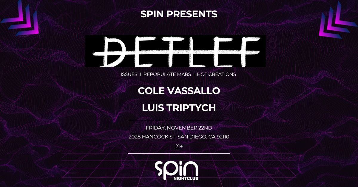 Spin Presents: DETLEF!