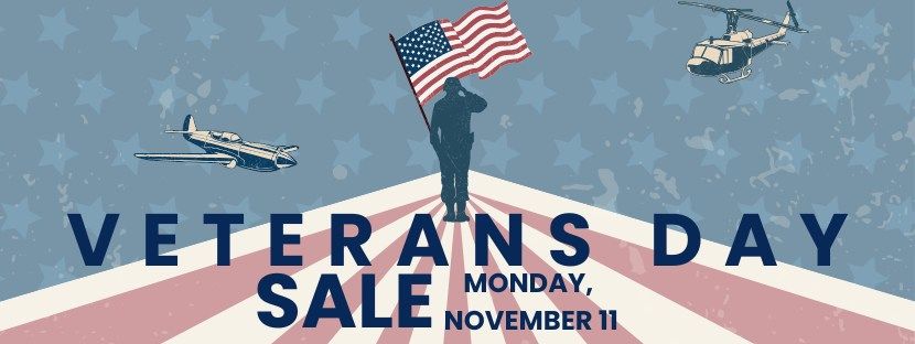 50% off Veterans Day Sale