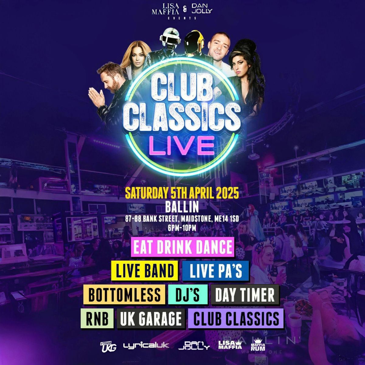 CLUB CLASSICS LIVE - Maidstone