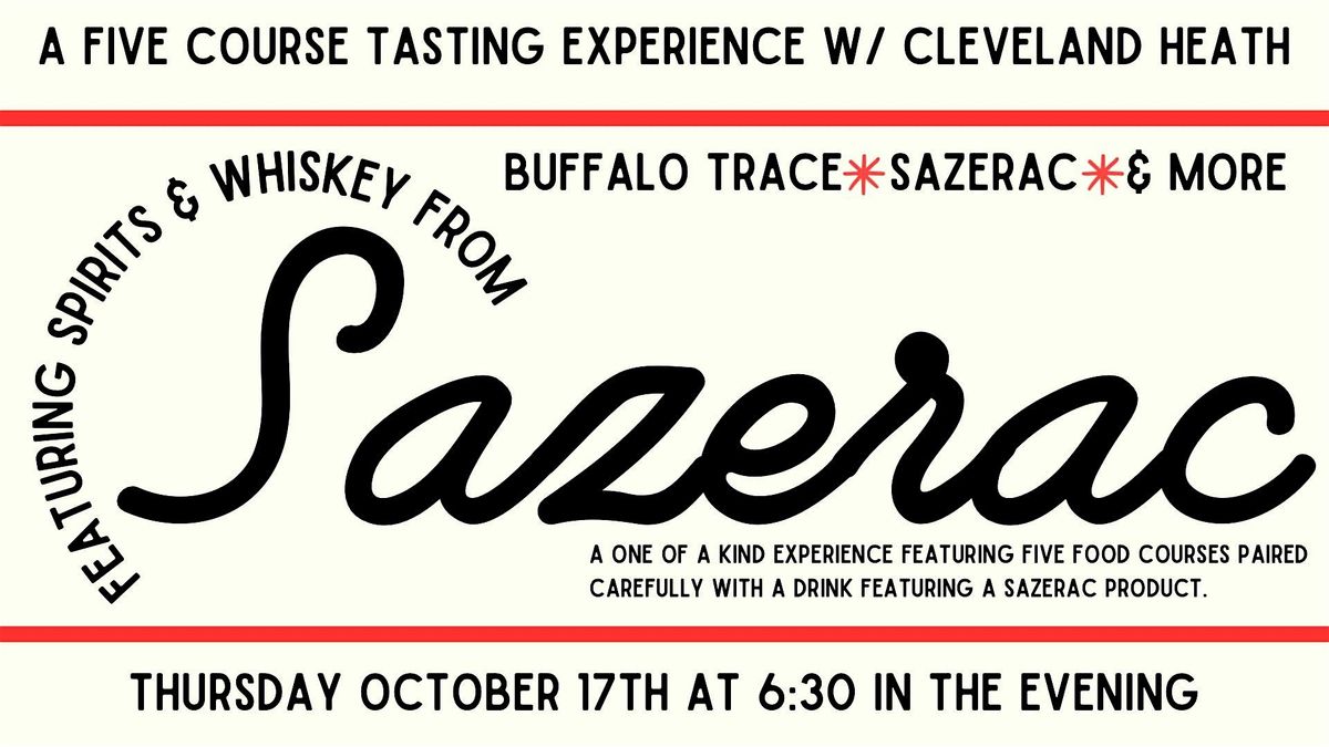 Sazerac 5 Course Tasting Dinner