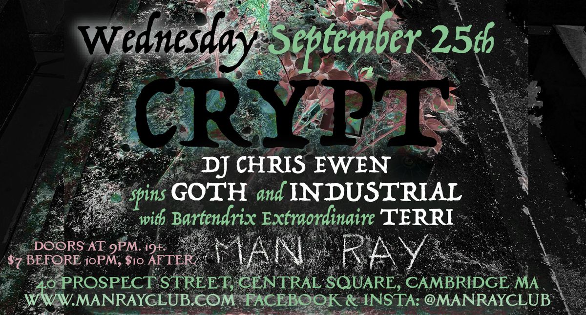 CRYPT Wednesday September 25th