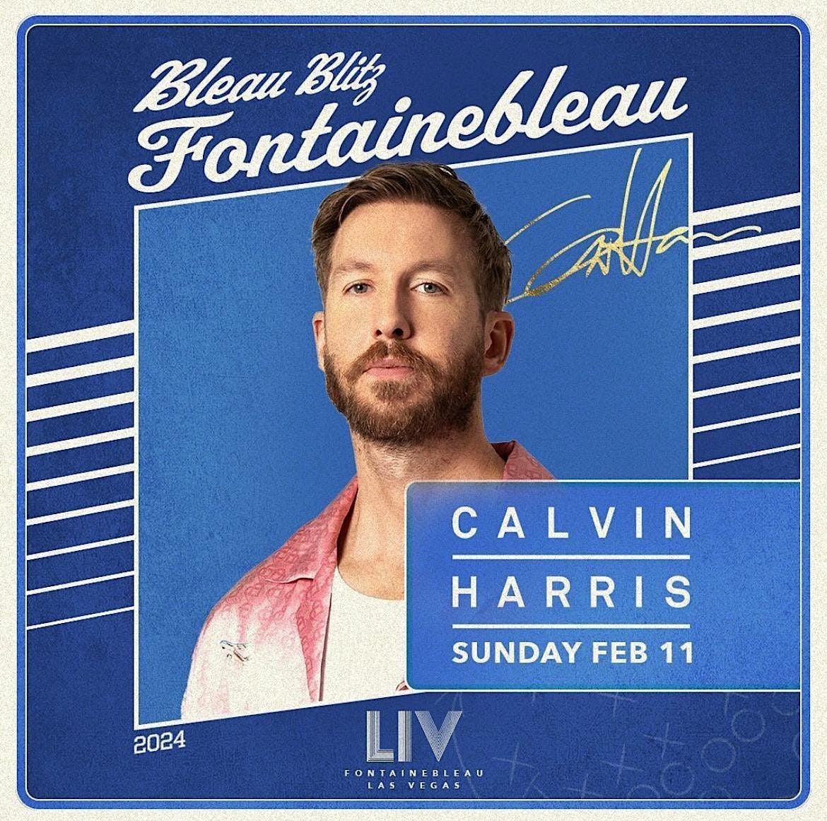 Calvin Harris @LIV  Sunday NFL afterparty.